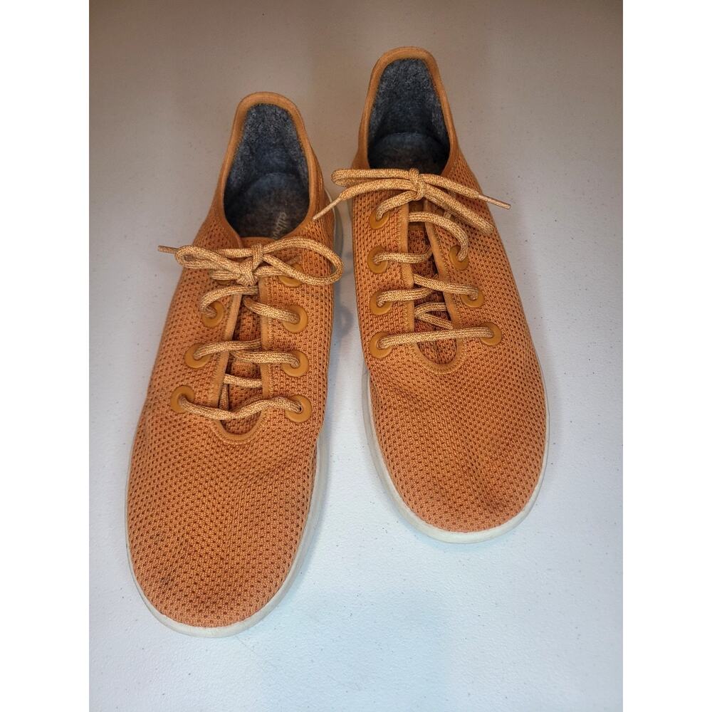 Allbirds Mens Tree Runners Orange Running Shoes Sneakers Size 12 Sustainable